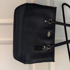 Classic Navy Coach Tote Shoulder Bag